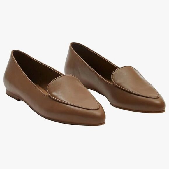 Elegant Tan Leather Loafers - Picture 2 of 10